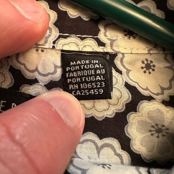 Ted Baker Men's Shirt Size 3 (M) Black Floral Print Long Sleeve Cotton Button Up - Picture 3 of 8